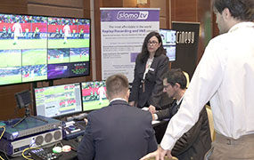 Стенд компании SLOMO.TV на выставке AVITENG Tech Days 2023