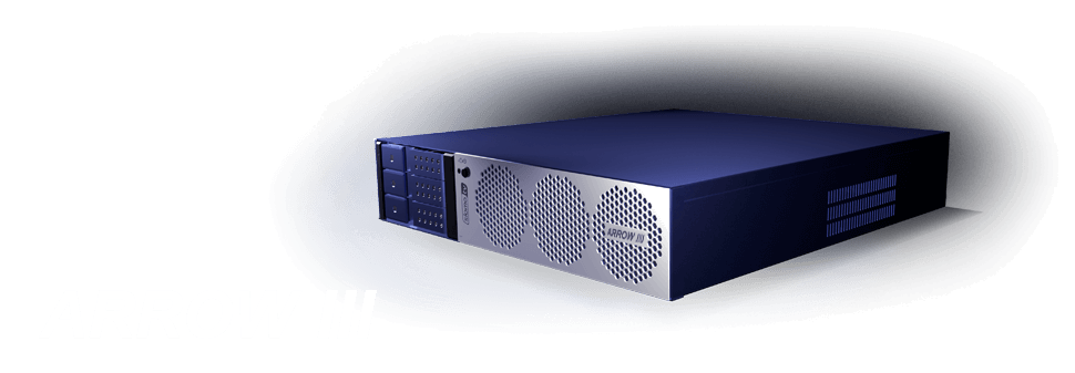 ARROW III – сервер многоканальной записи и повторов c 10GbE интерфейсом и DMR™ рэками