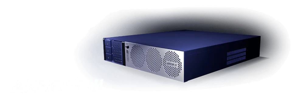ARROW III – сервер многоканальной записи и повторов c 10GbE интерфейсом и DMR™ рэками